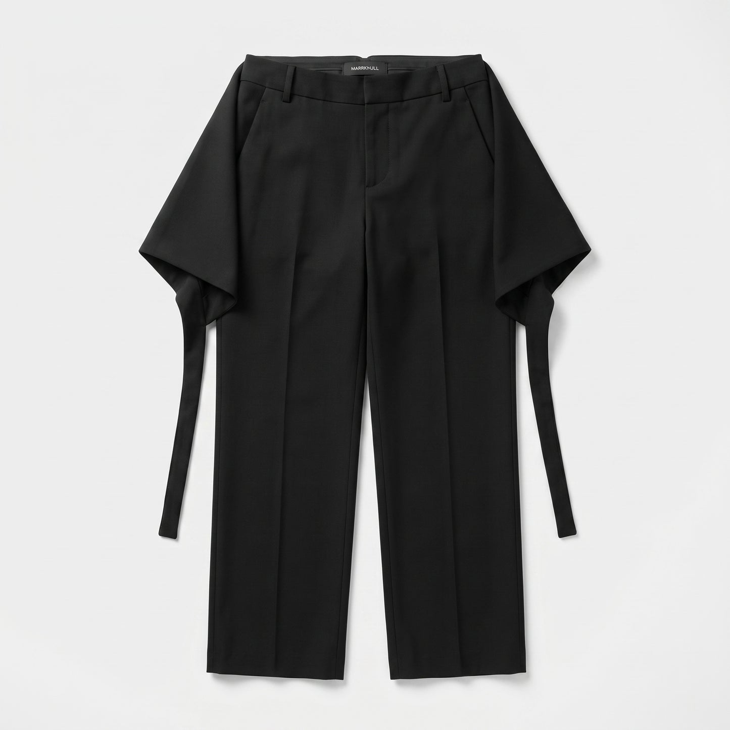 Structured Drape Detail Trousers