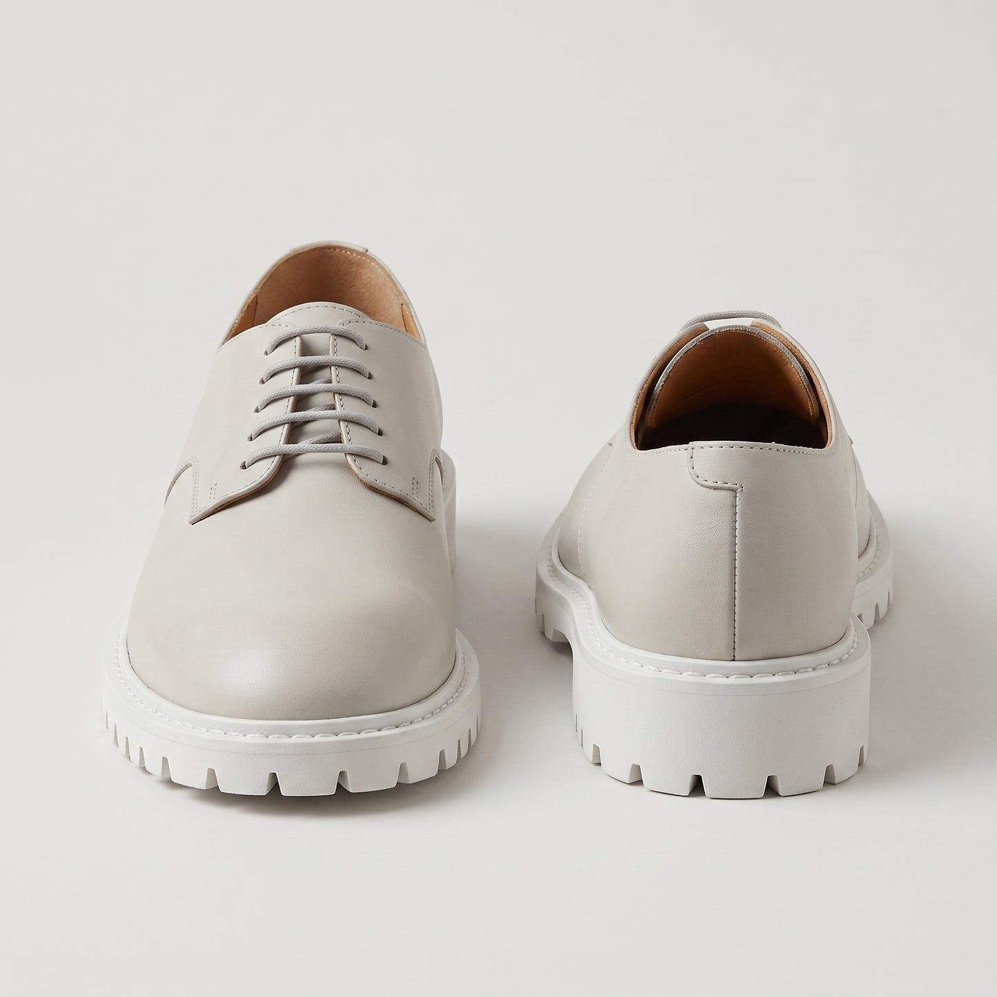 Chunky Leather Derby Shoes
