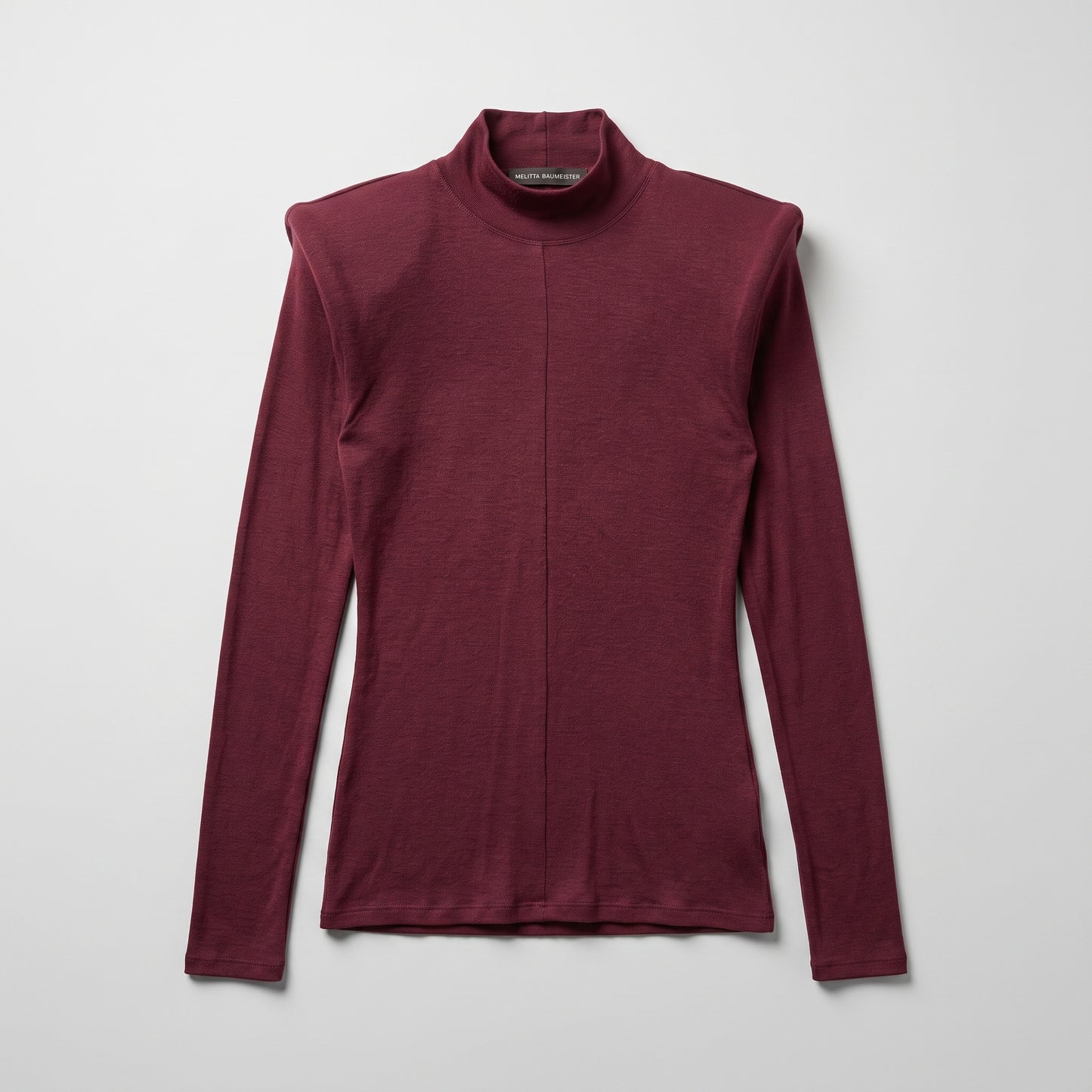 Structured Shoulder Mock Neck Top