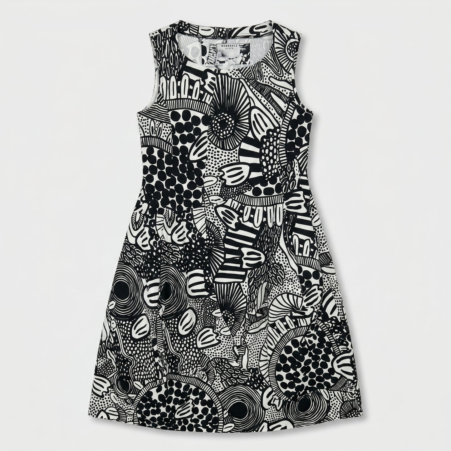 Abstract Graphic Sleeveless Dress