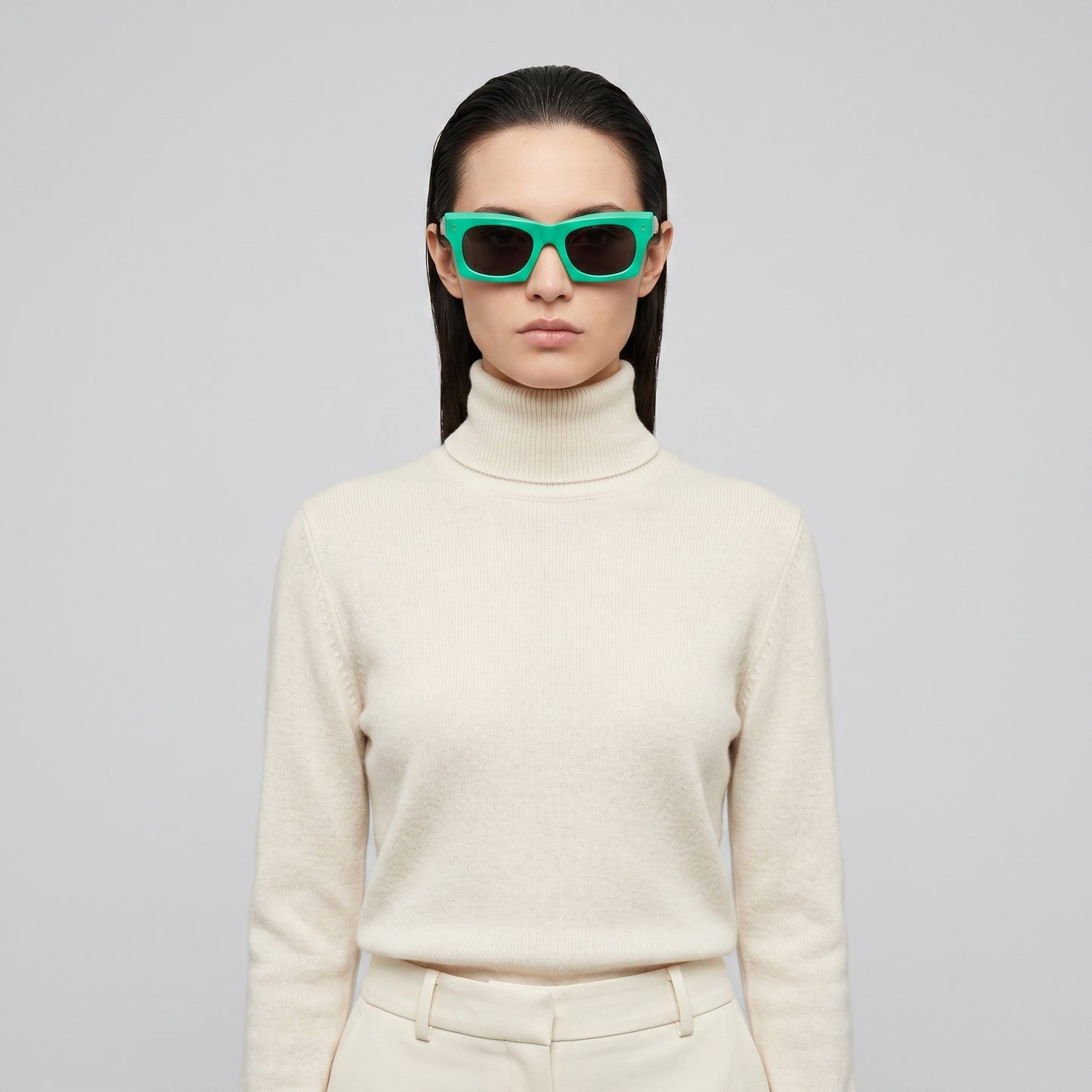 Bold Green Chunky Sunglasses