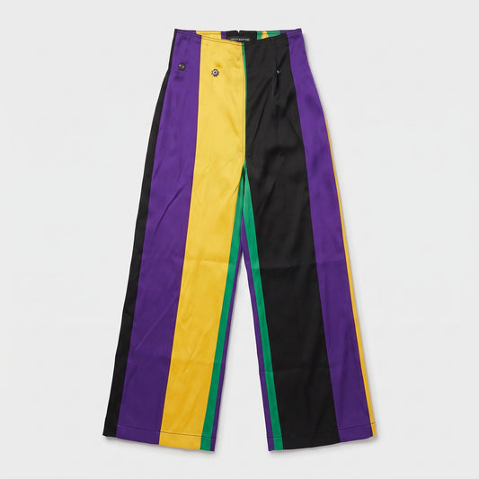 Colorblock High Waisted Trousers
