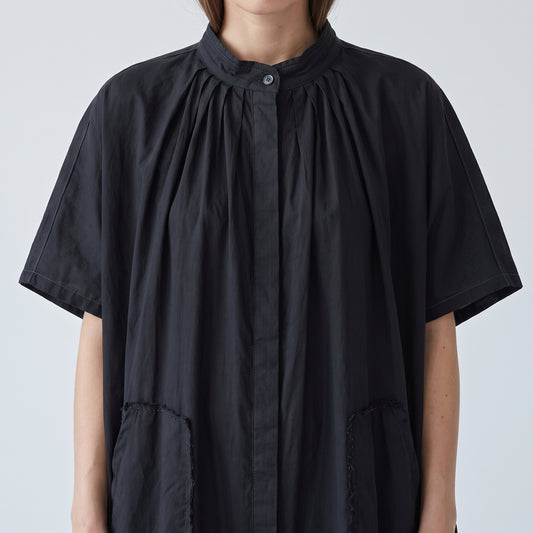 Pleated Cotton Poplin Tunic