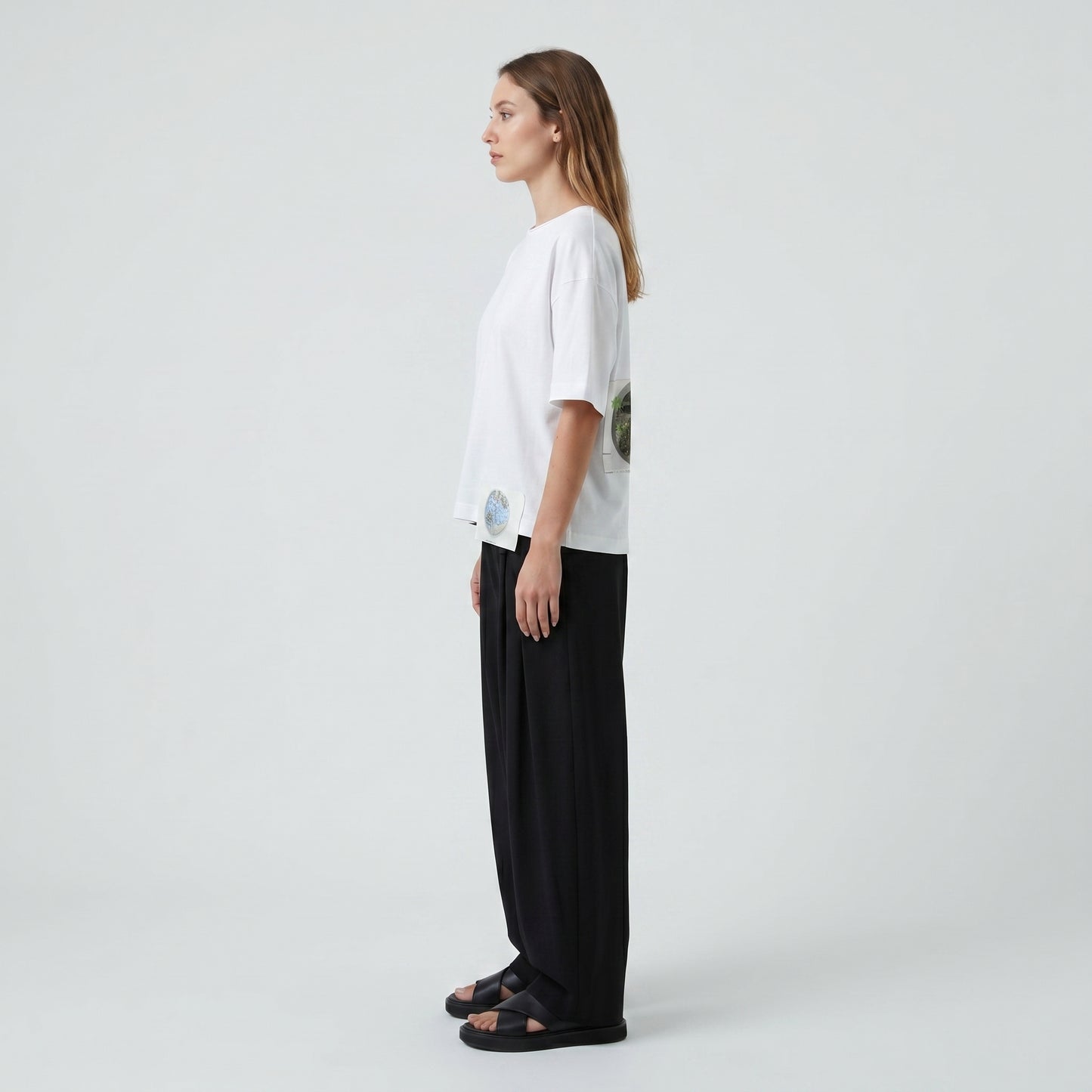 Globe Patch White T-Shirt