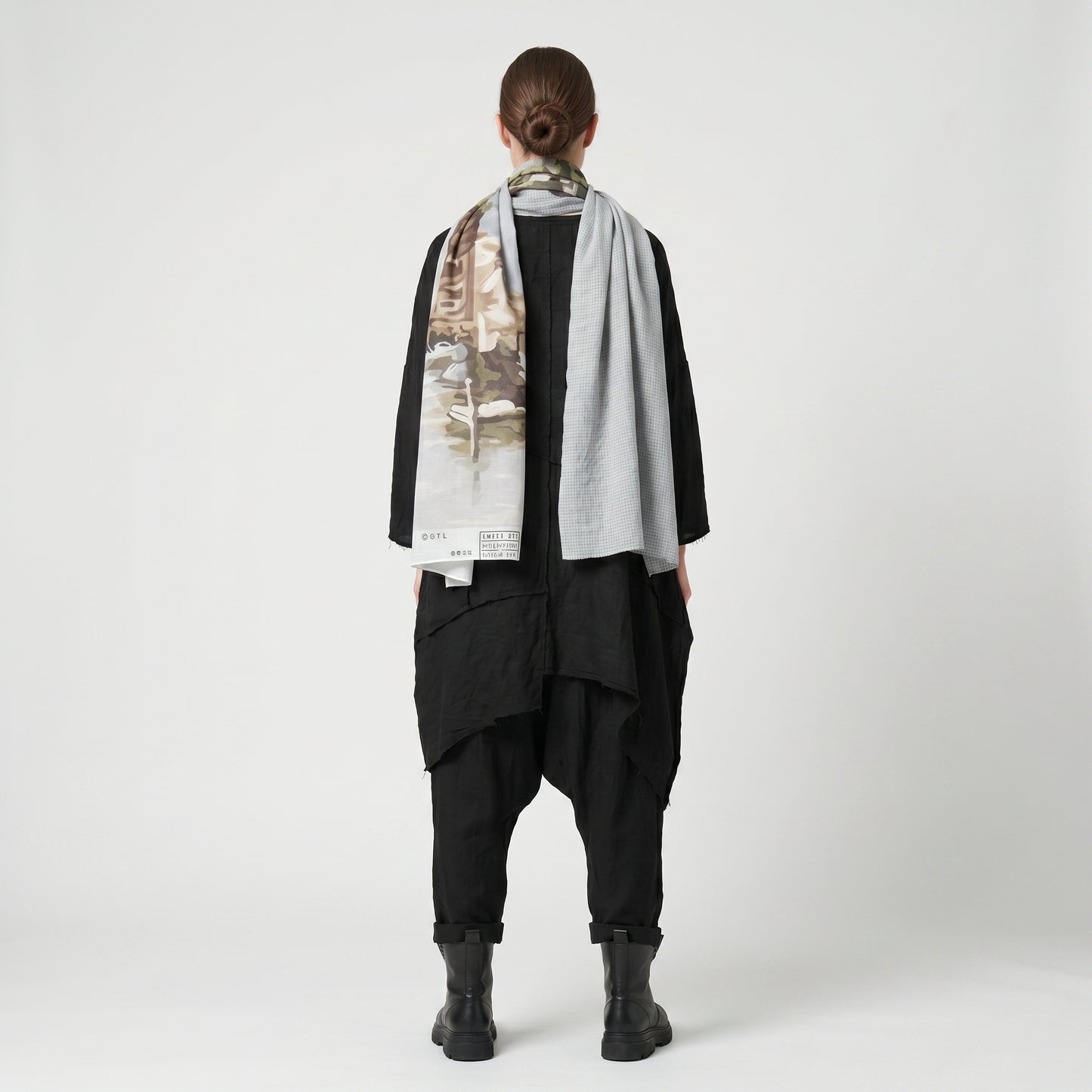 Harbor Print Square Scarf