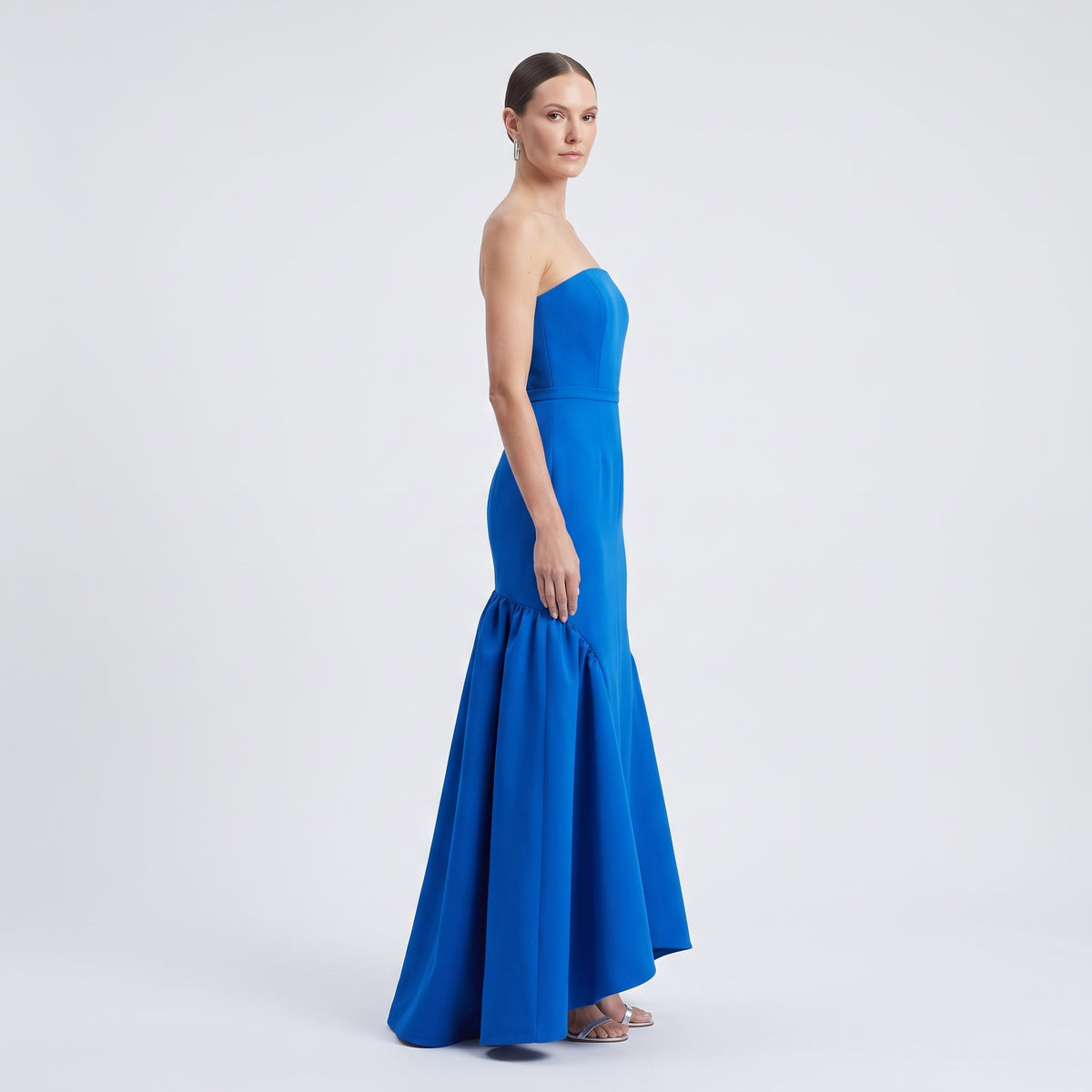 Cobalt Blue Structured Mermaid Gown