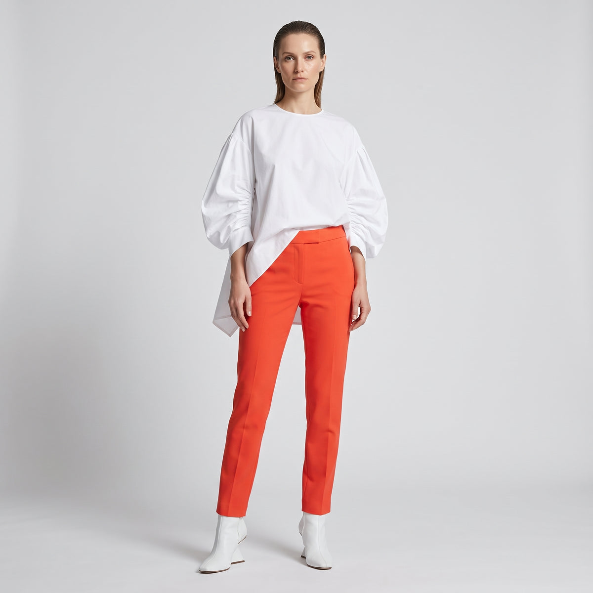 Vibrant Tailored Straight Leg Trousers