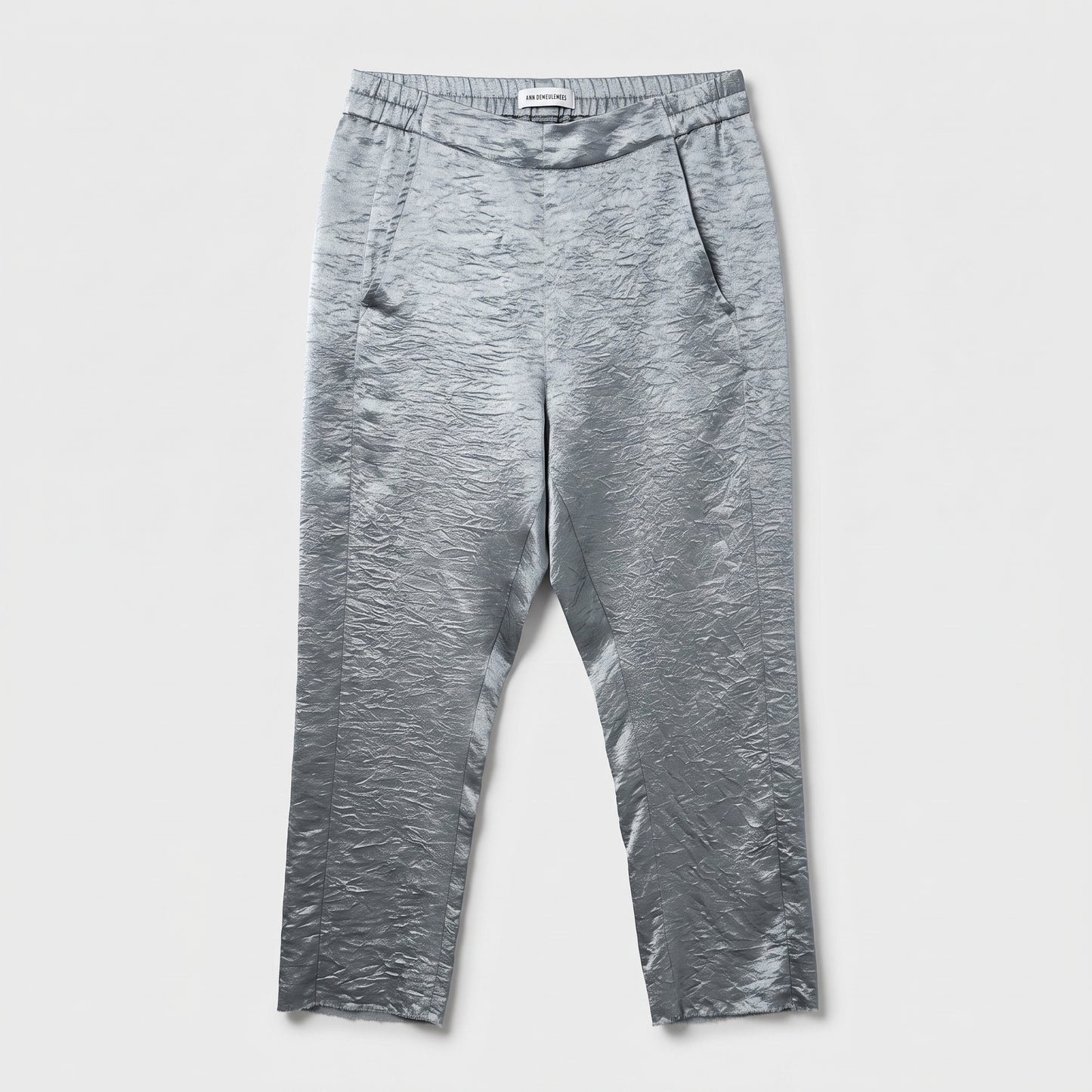 Metallic Crinkled Elasticated Trousers