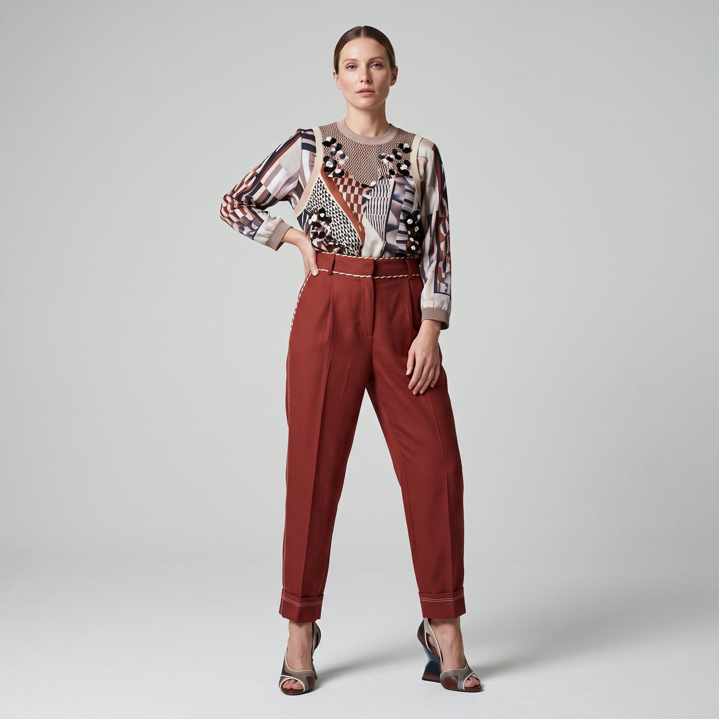 Tailored Terra Cotta Trousers