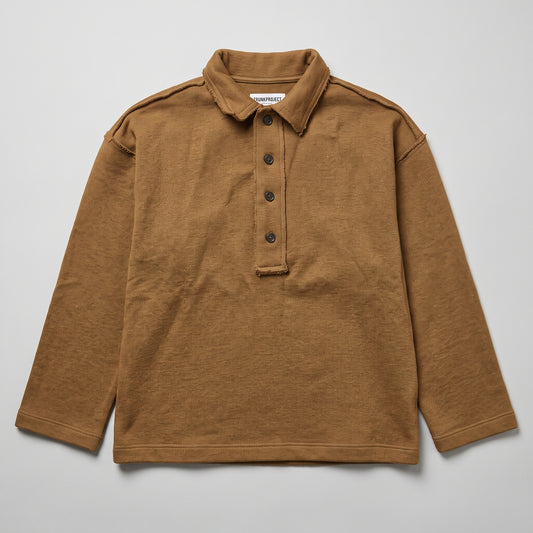 Raw Edge Cotton Knit Polo