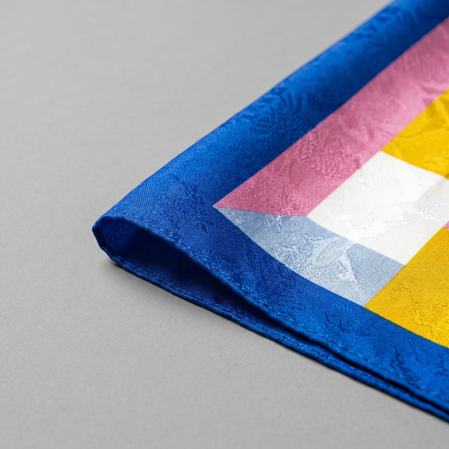 Geometric Pattern Silk Scarf