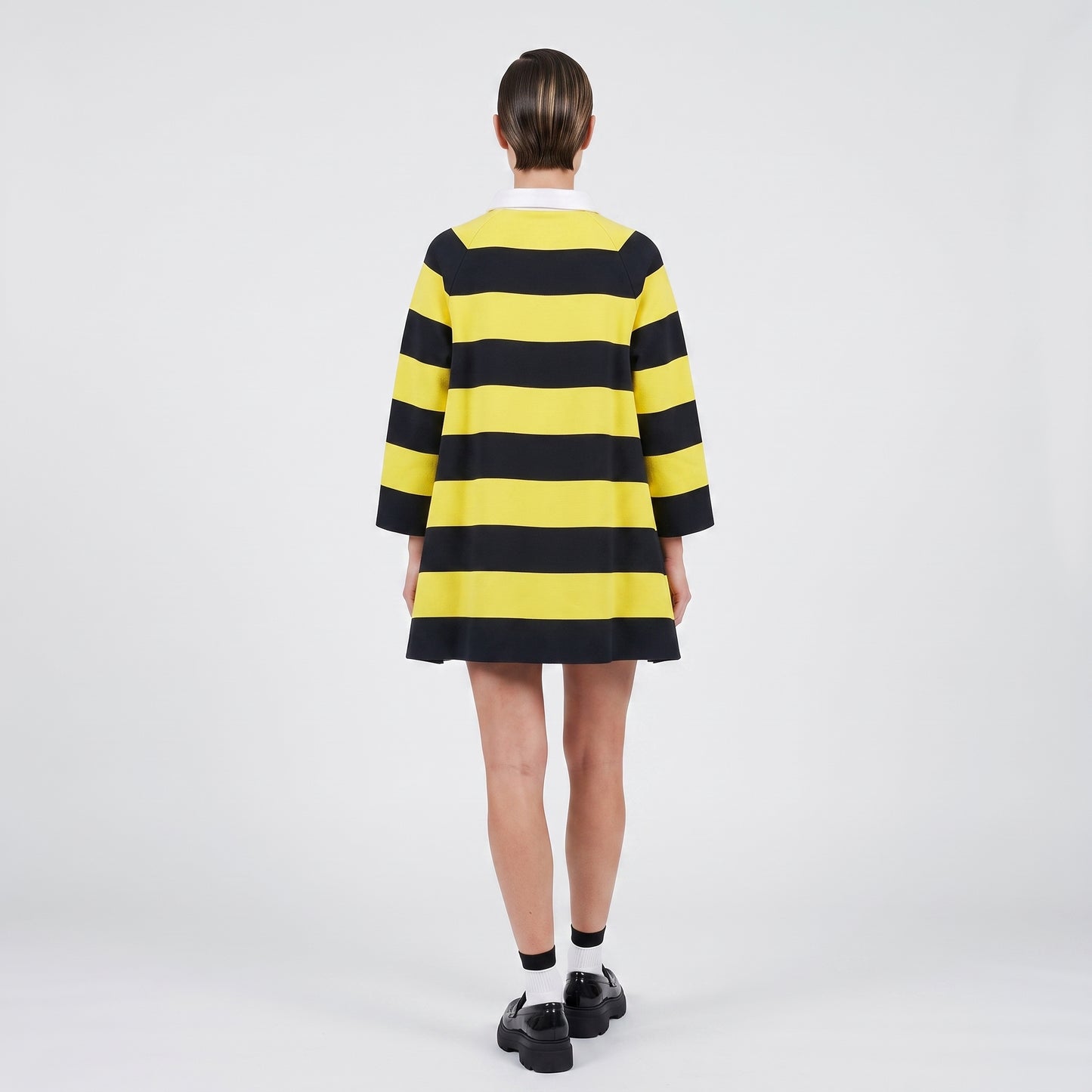 Striped A-Line Rugby Dress