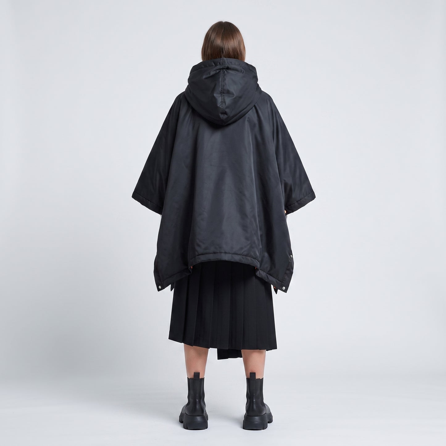 Technical Hooded Poncho Cape