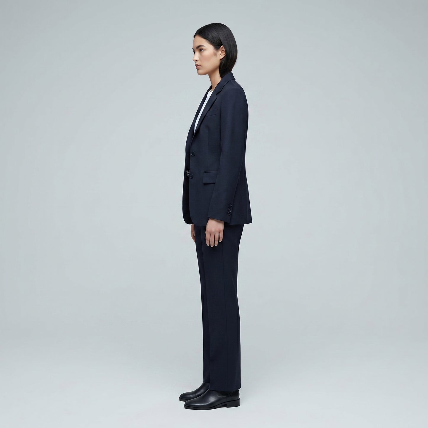 Tailored High-Rise Slim Trousers