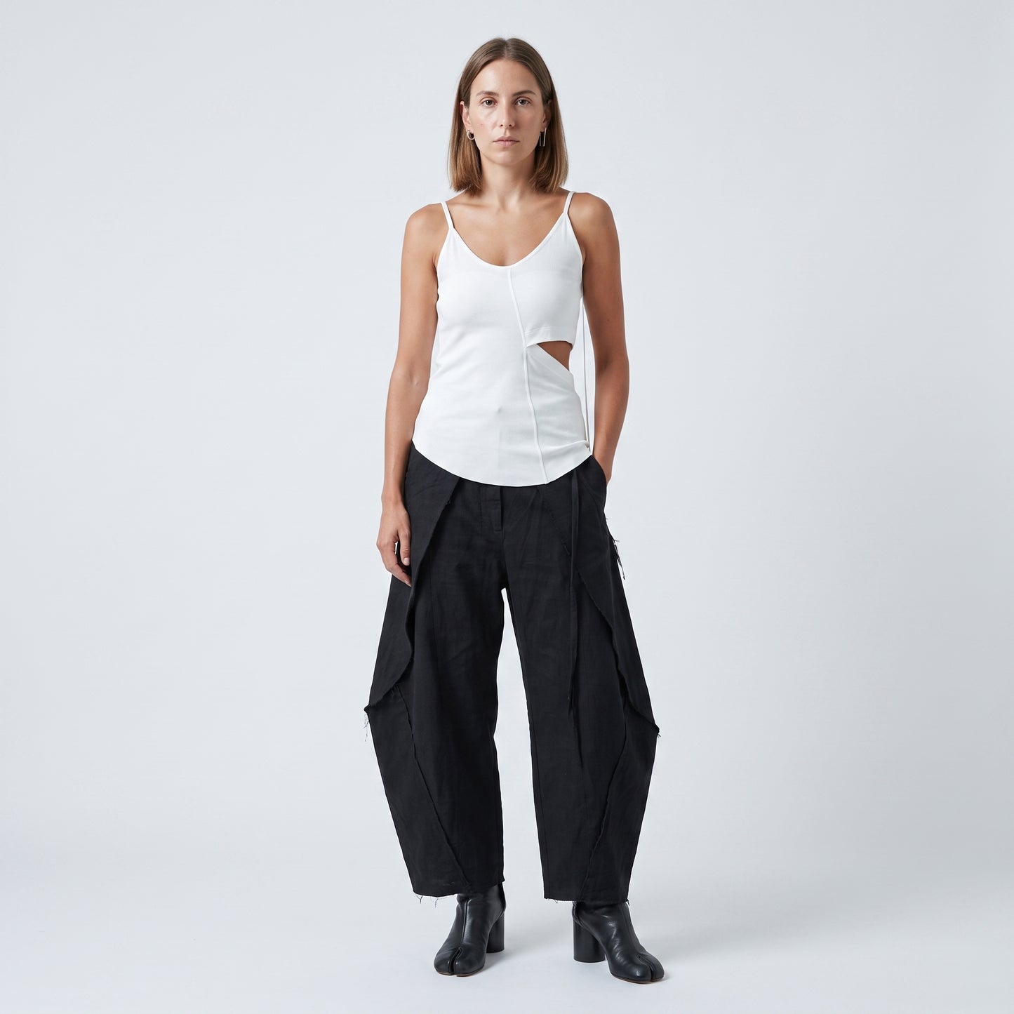 Ribbed Cutout Camisole Tank Top
