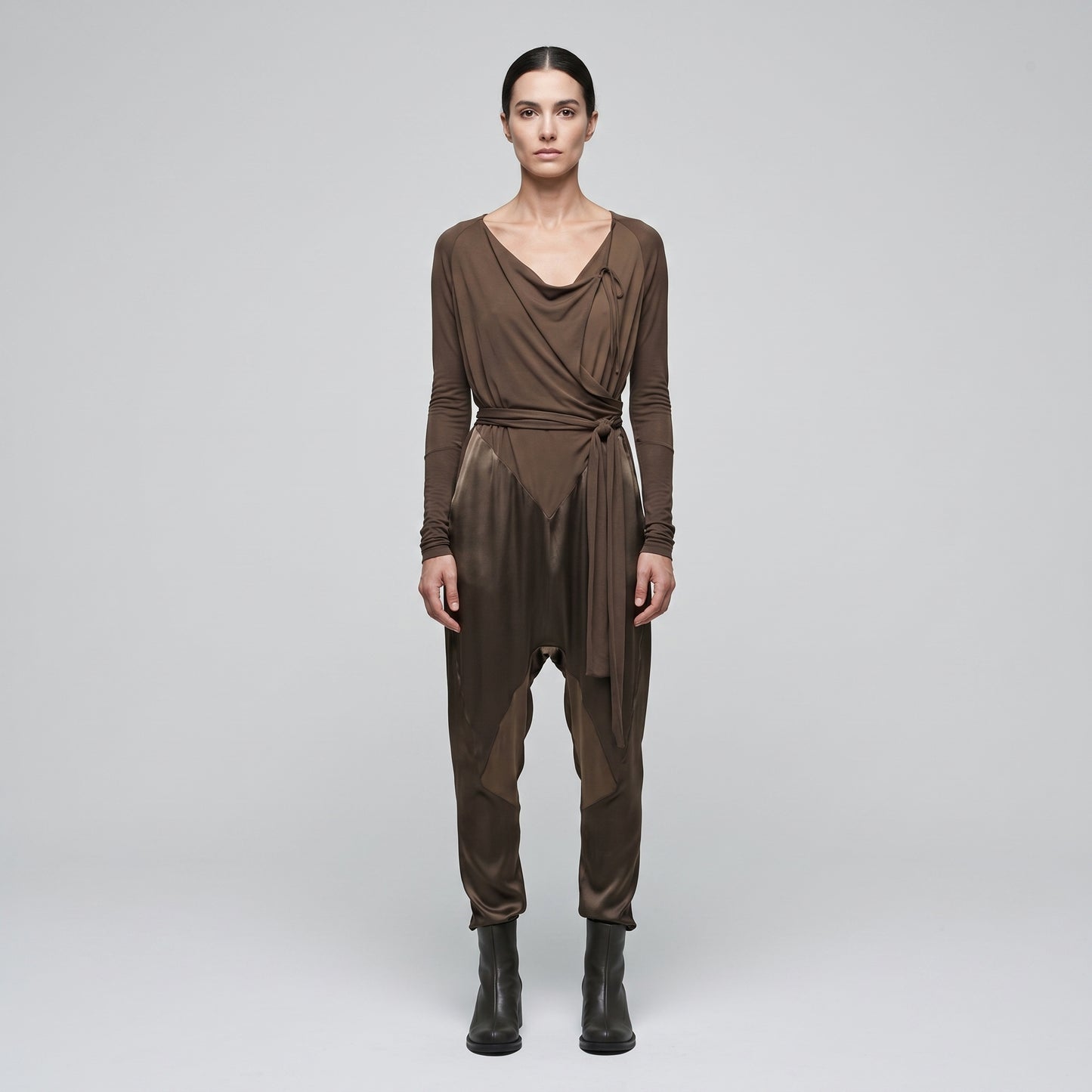 Elegant V-Neck Wrap Jumpsuit