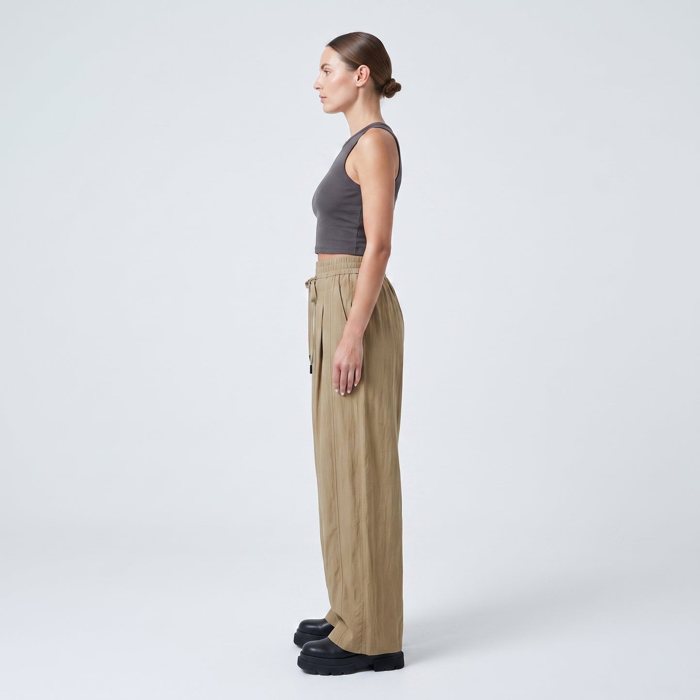 Relaxed Tailored Linen Trousers