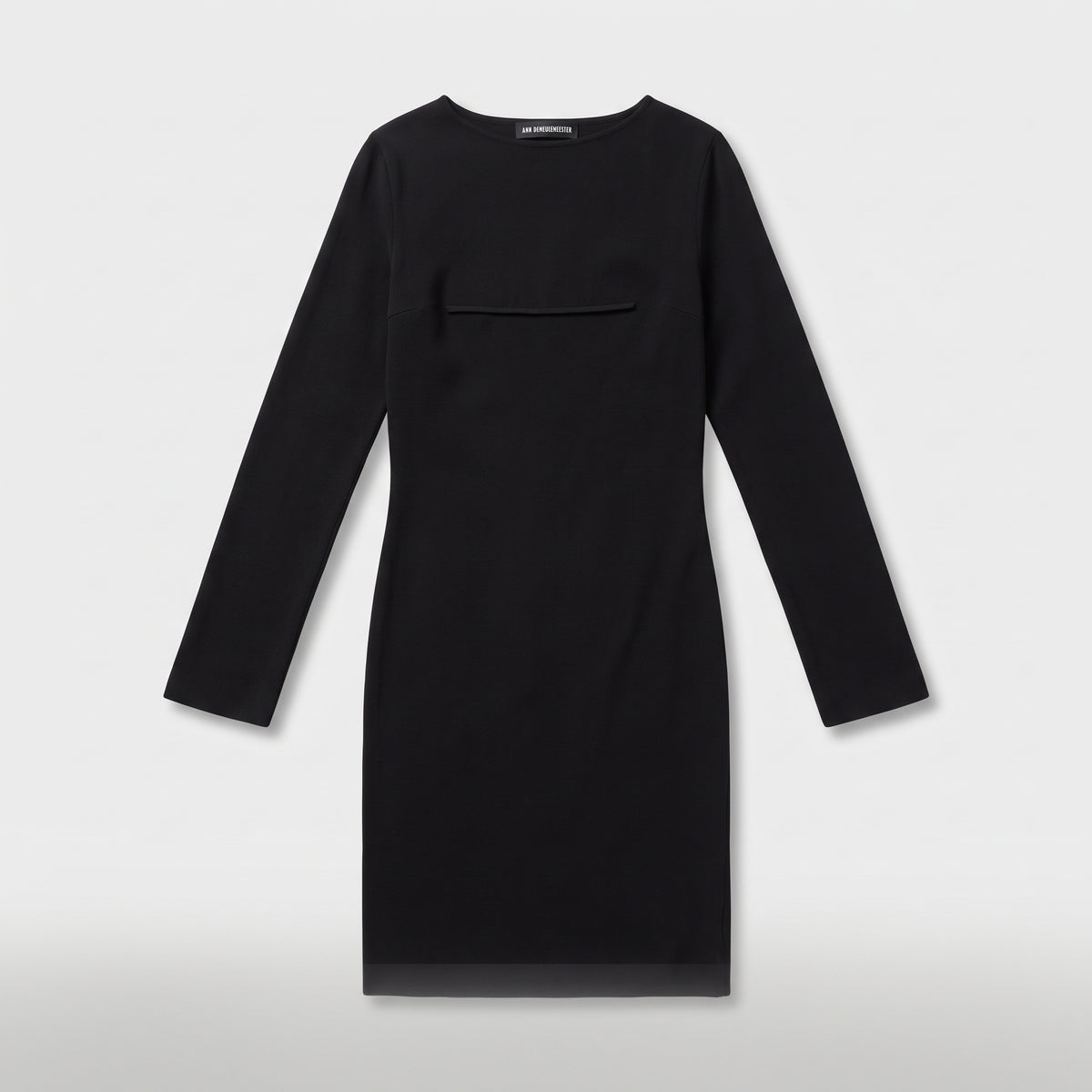 Minimalist Black Long Sleeve Dress