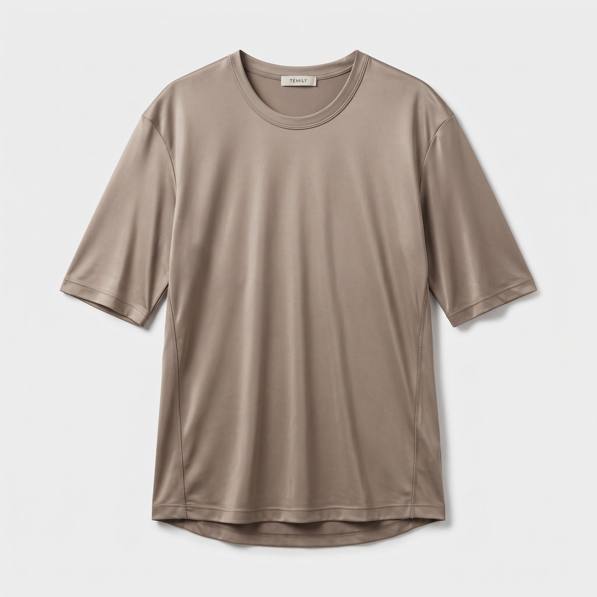 Minimalist Satin Crewneck Tee