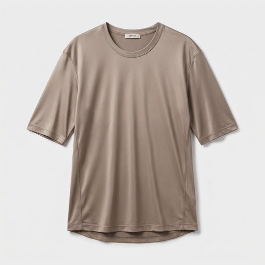 Minimalist Satin Crewneck Tee