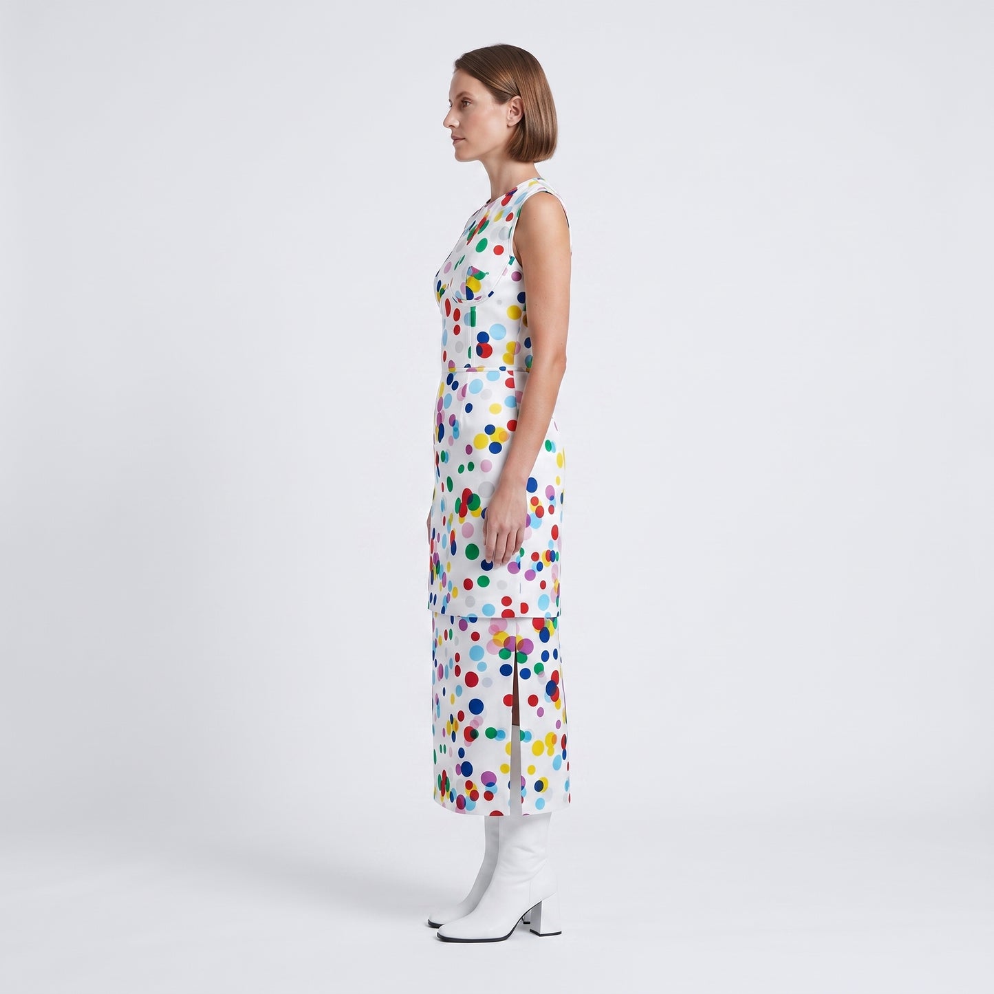 Polka Dot Midi Skirt