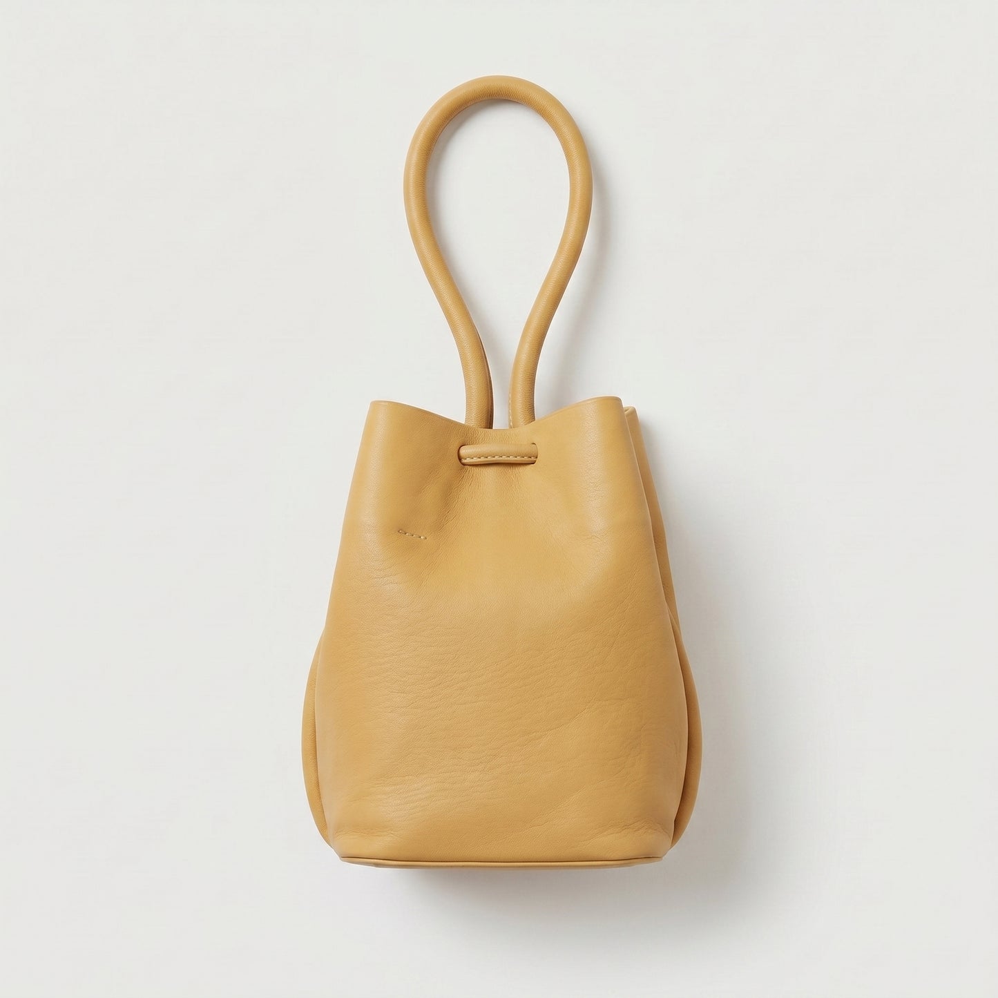 Minimalist Leather Bucket Bag