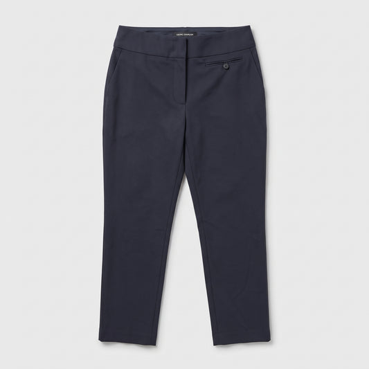 Tailored Navy Cropped Trousers
