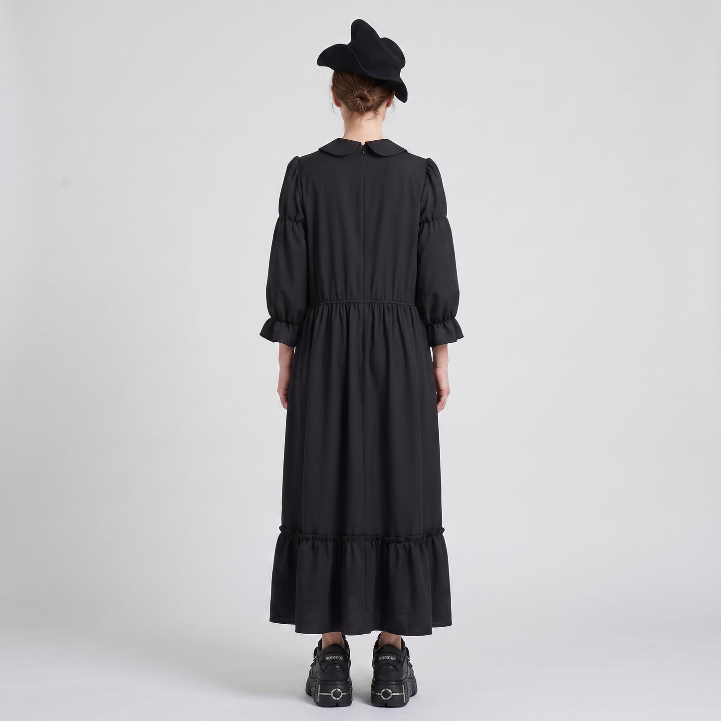 Black Peter Pan Collar Dress
