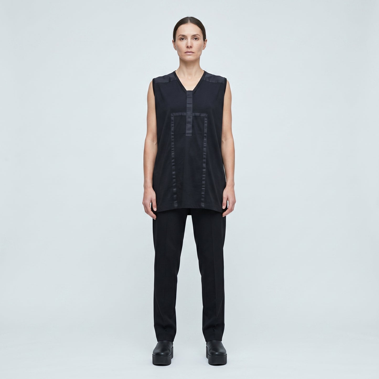 Minimalist Geometric Sleeveless Top