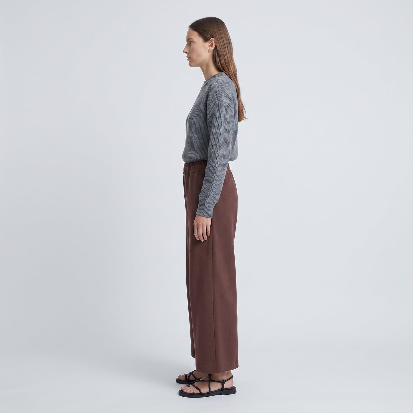Essential Cotton Elastic Waist Trousers