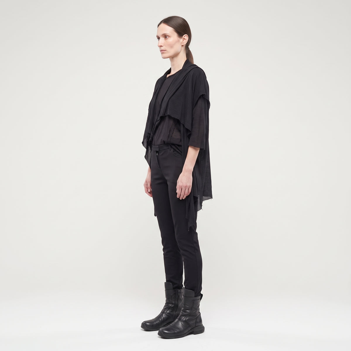 Tailored Black Slim Trousers