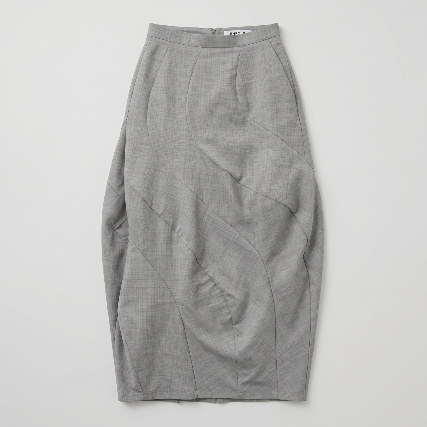 Architectural Paneled Tailored Skirt