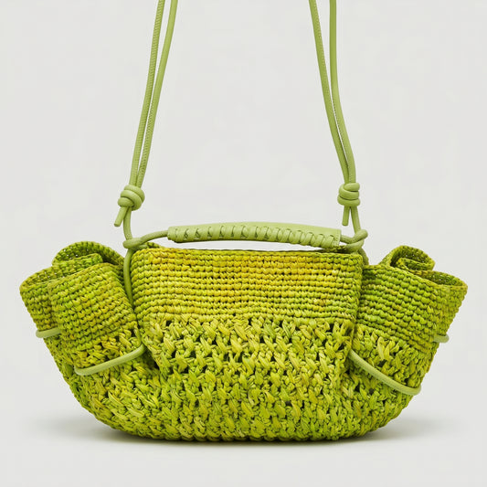 Woven Mini Straw Shoulder Bag