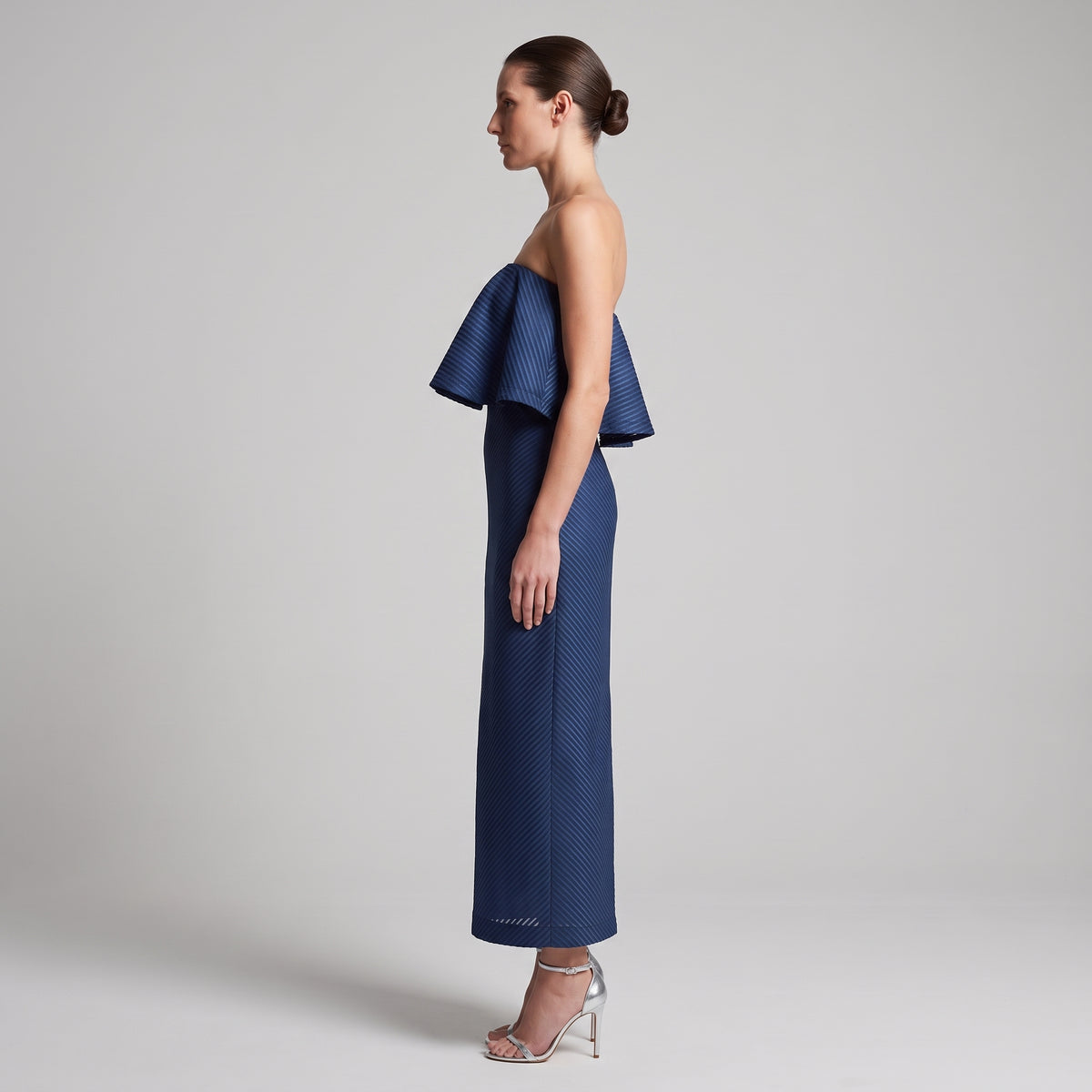 Off-Shoulder Ruffle Sheath Dress