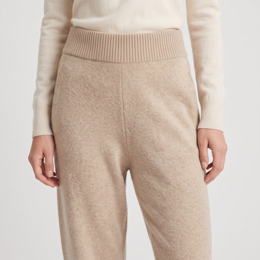 Essential Beige Knit Joggers