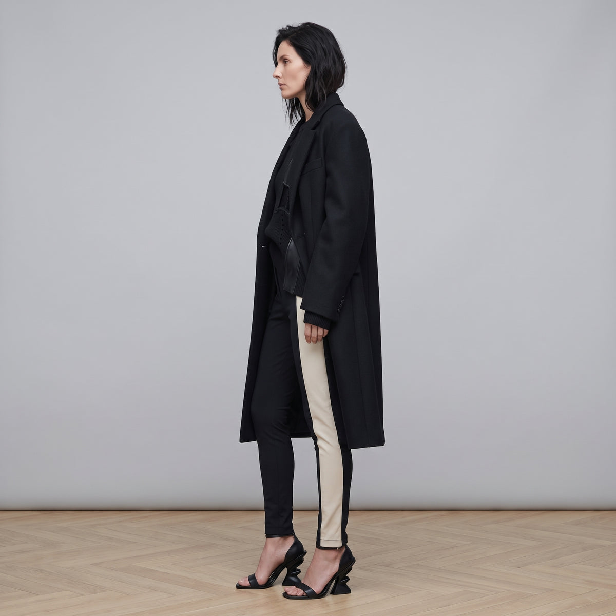 Colorblock Tailored Slim Trousers