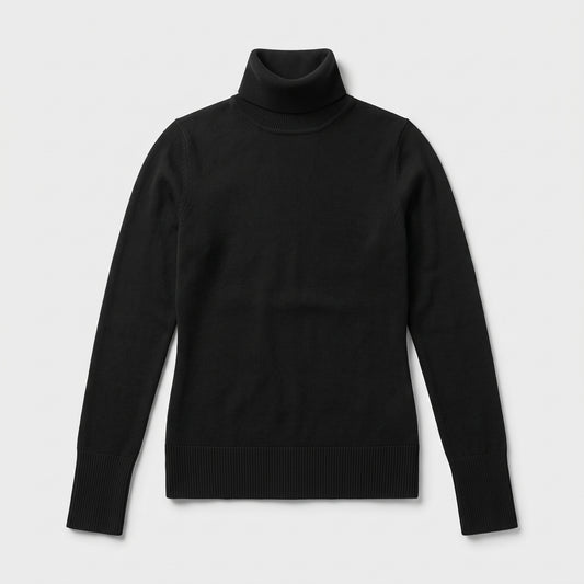 Classic Essential Black Turtleneck