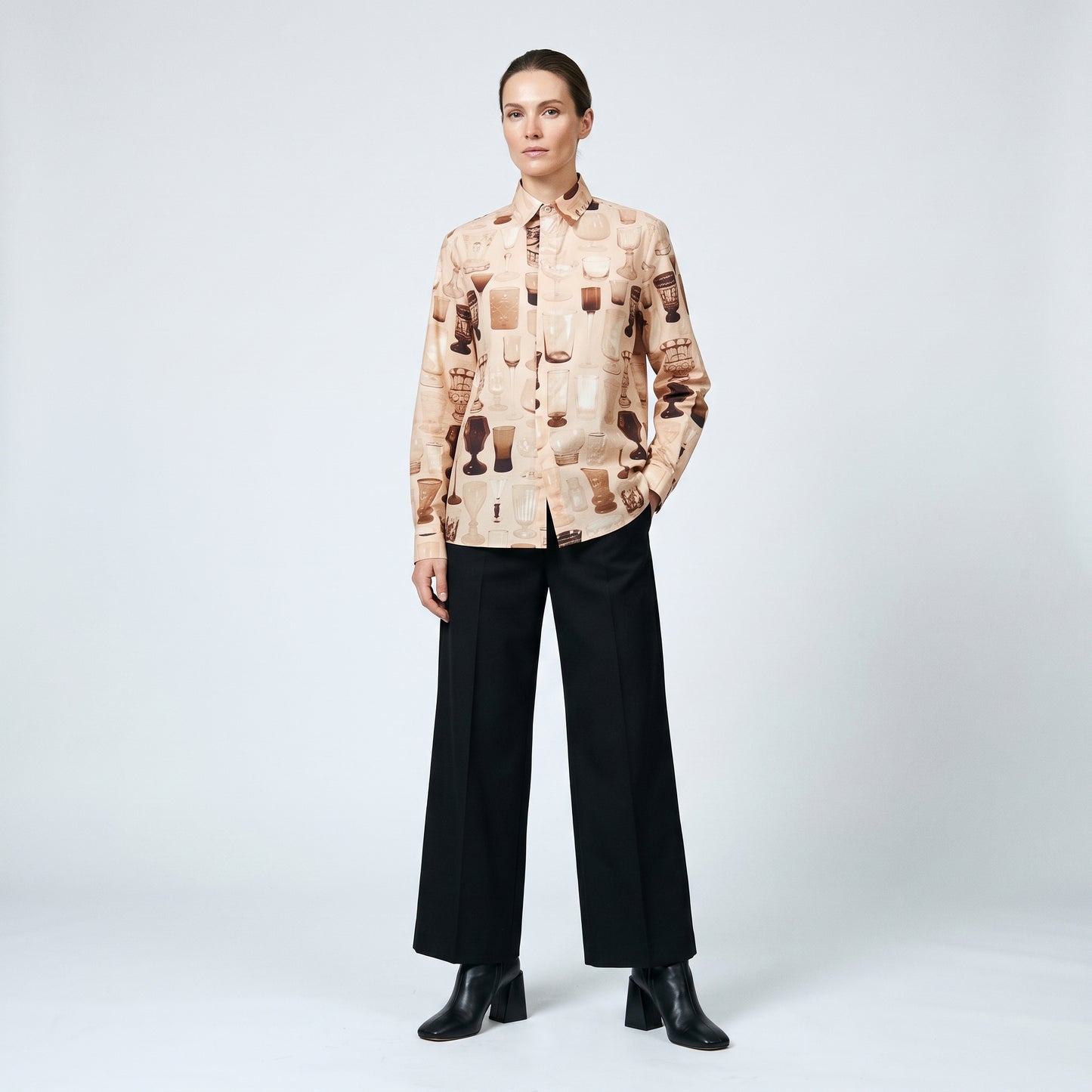 Graphic Print Long-Sleeve Shirt