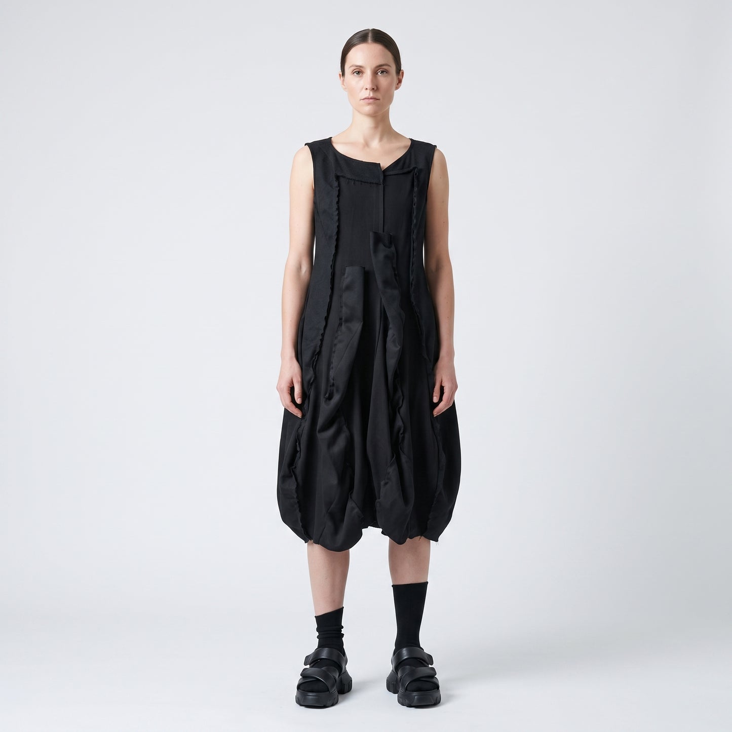 Structured Ruffled Sculptural Vest