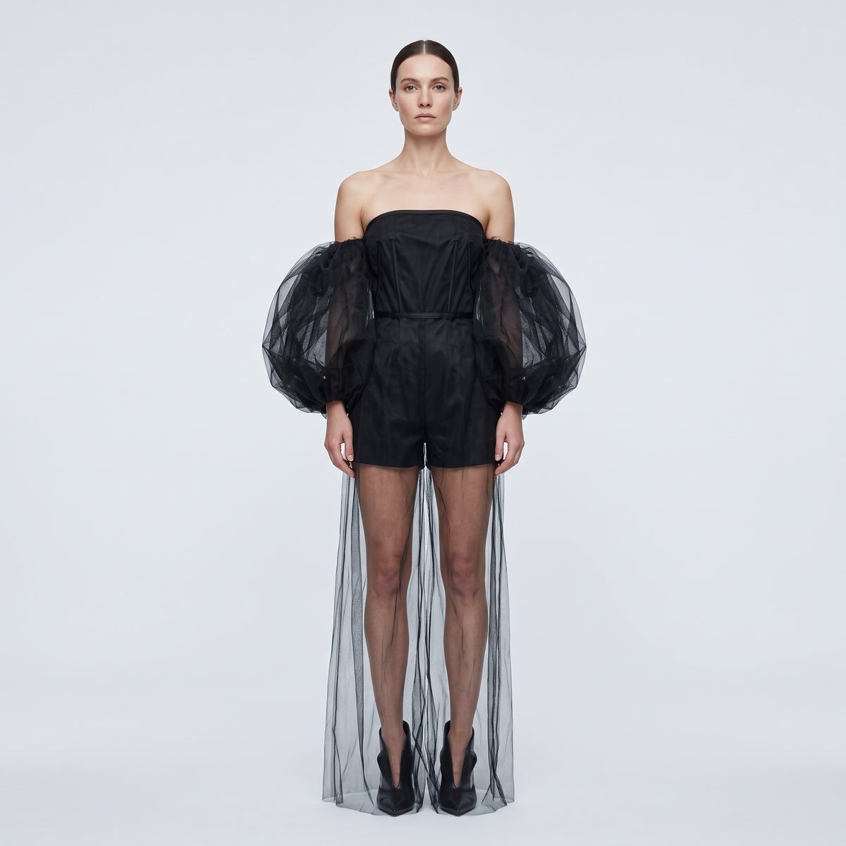 Sheer Tulle Corset Dress