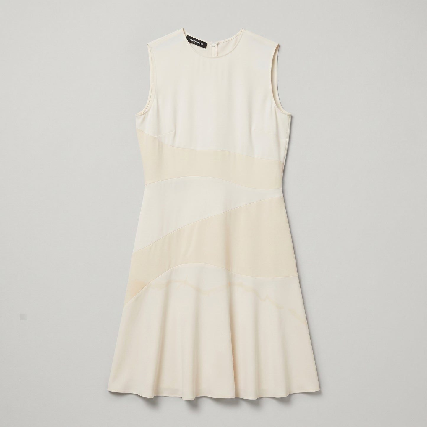 Sleeveless Paneled A-Line Dress