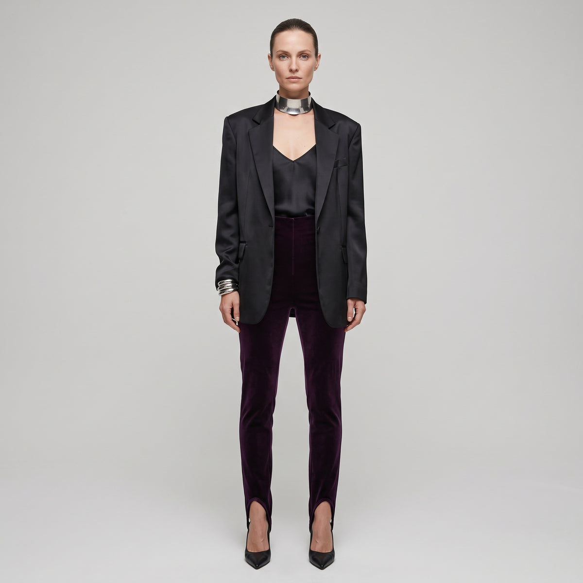 Plush Velvet Stirrup Leggings