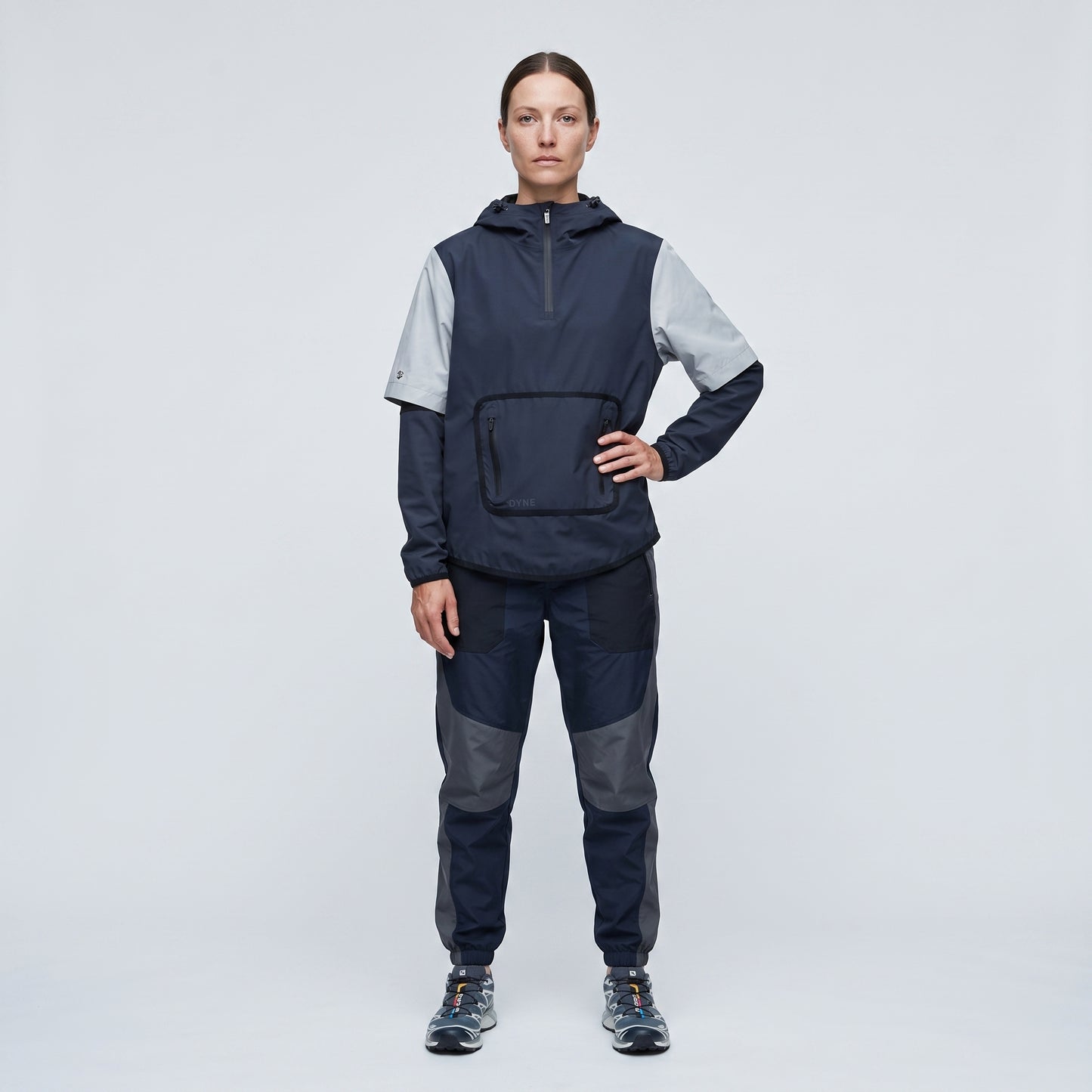 Technical Colorblock Hooded Anorak