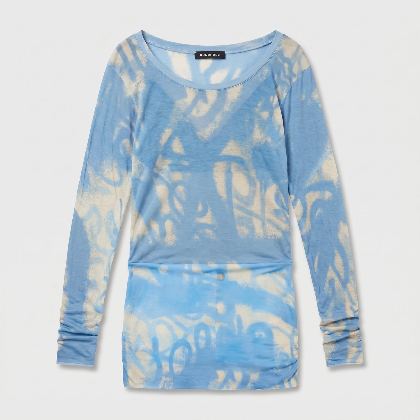 Abstract Print Long Sleeve Top