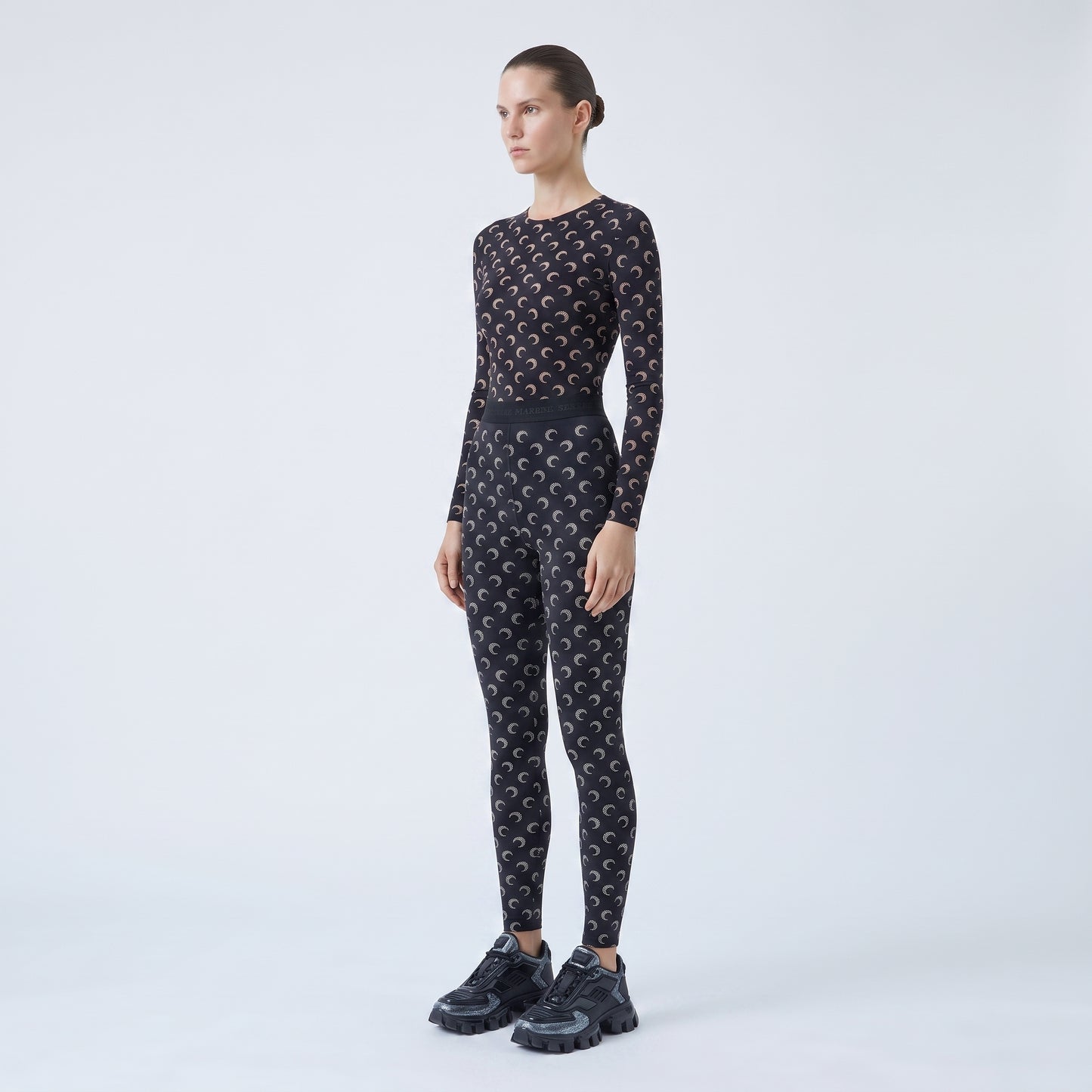 Moon Print Stretch Leggings