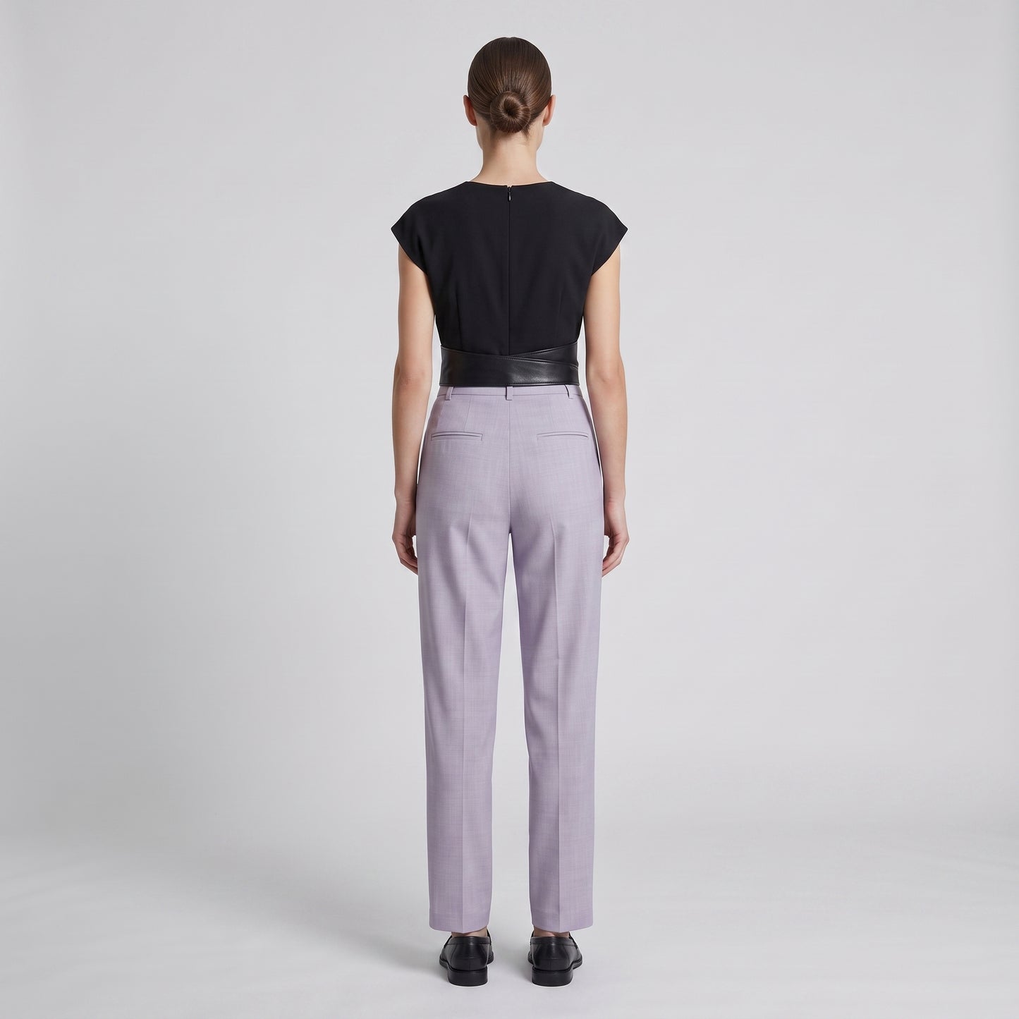 Tailored Lavender Cropped Trousers