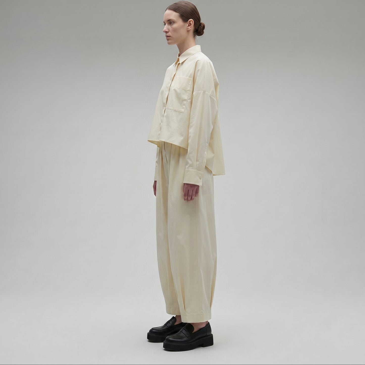 Oversized Cotton Button-Down Shirt