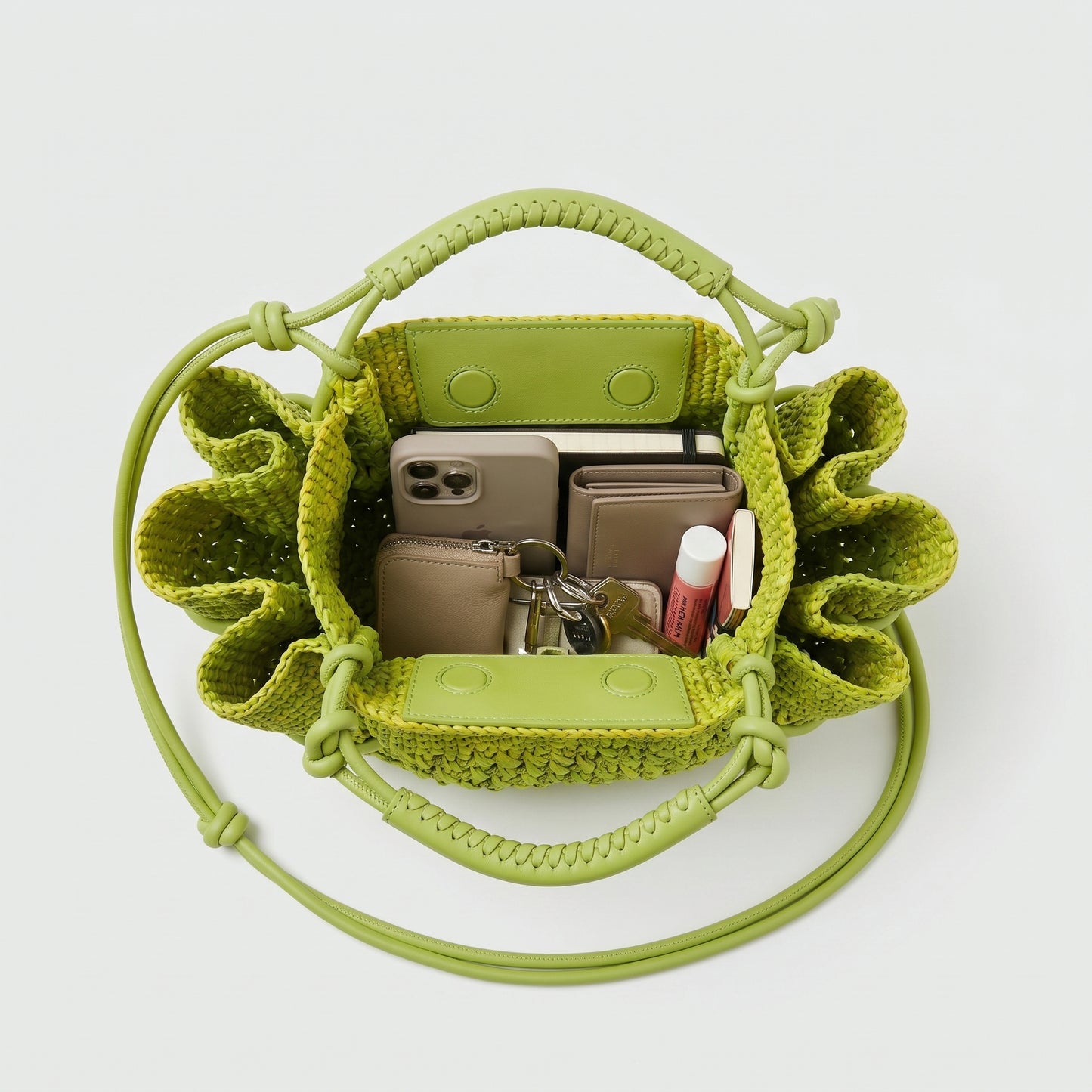 Woven Mini Straw Shoulder Bag