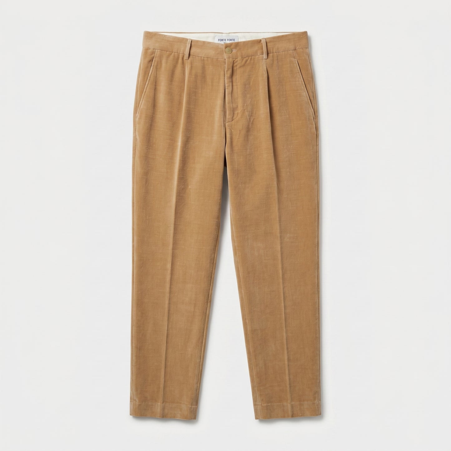 Tailored Pleated Velvet Trousers