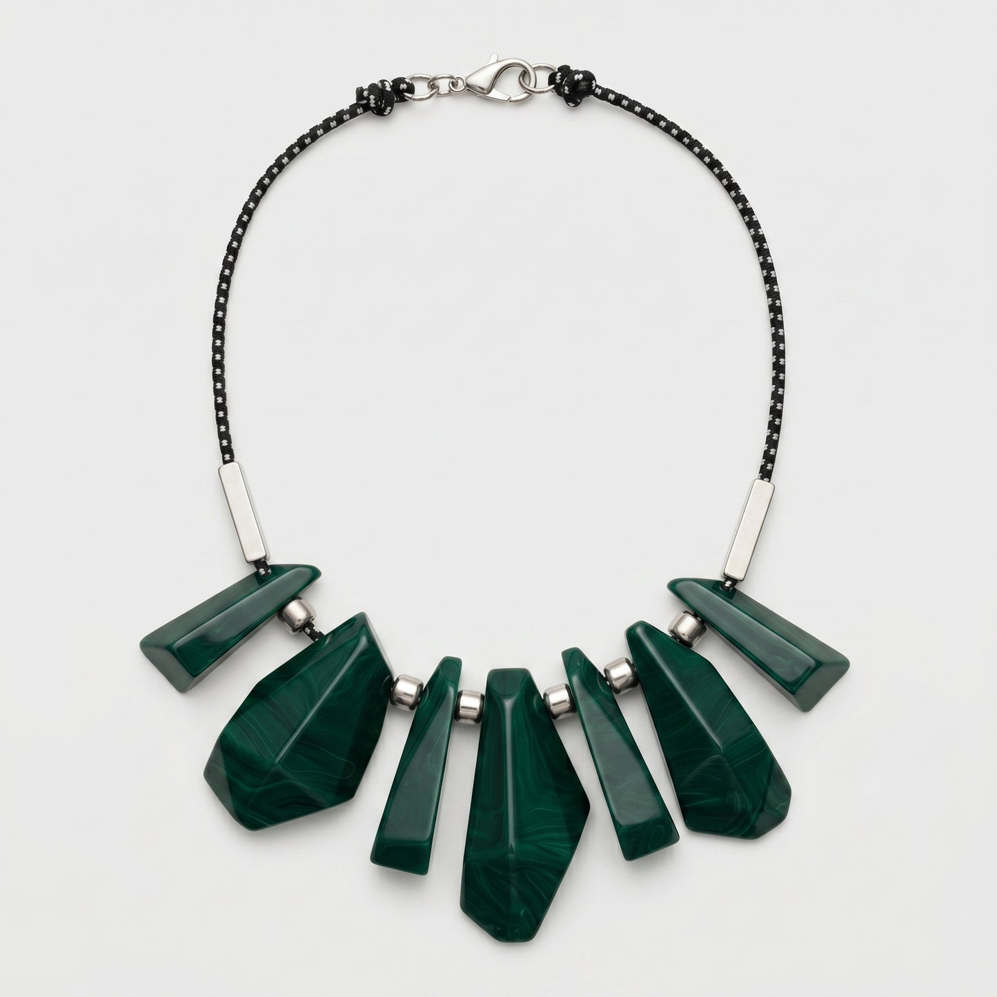 Geometric Resin Statement Necklace